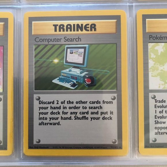 1990’s rare vintage Computer Search Trainer Pokémon card 71/102 - Picture 1 of 2